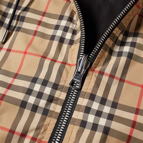 burberry streton check reversible jacket|burberry reversible check jacket men.